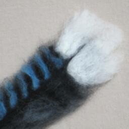 Needle Felted Blue Jay Feather, Made To Order - thumbnail 3