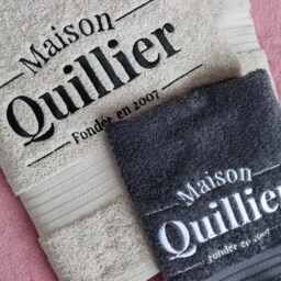 Personalised Towel With Business Logo, Name Embroidery, Custom Logo On Towel, Egyptian Cotton - thumbnail 2
