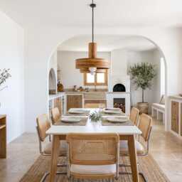Walnut Lighting Fixture For Dining Room, Kitchen Island Pendant Light, Mid Century Hanging Lamp - thumbnail 3