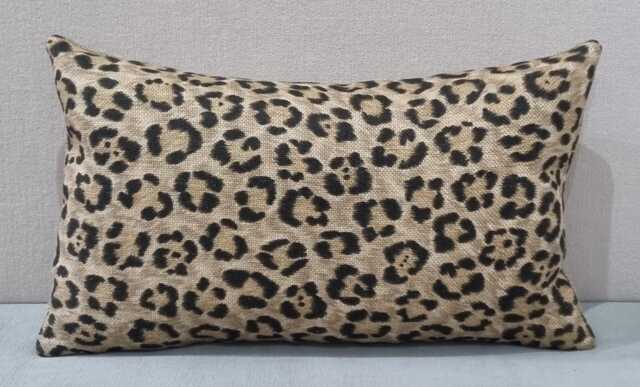 Ralph Lauren Bacara Leopard Bamboo Fabric Cushion Cover 35x55 cm - image 1