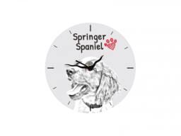 Springer Spaniel, Free Standing Mdf Floor Clock With An Image Of A Dog - thumbnail 1
