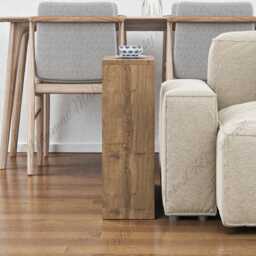 Modern Side Table With Magazine Rack Storage, Slim End Table, Living Room Furniture - thumbnail 3