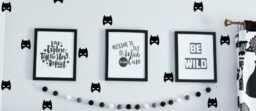 Superhero Boys Girls Room Stickers Fun Decals Minimalist Hipster Playroom Gift Monochrome Wall Decal Diy Hip Babyshower Remodel - thumbnail 1