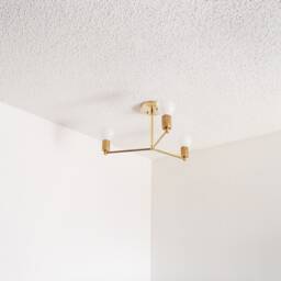 Modern Brass Light - Flush Mount Minimalist Cluster Bedroom Kitchen Dining Room Living Bathroom Ul Listed - thumbnail 3