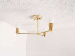 Modern Brass Light - Flush Mount Minimalist Cluster Bedroom Kitchen Dining Room Living Bathroom Ul Listed