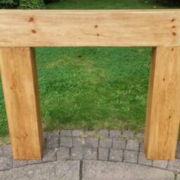 Square Box Style Fire Surround Hand Made Rustic Bespoke To Order - thumbnail 3