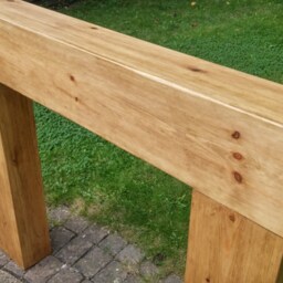 Square Box Style Fire Surround Hand Made Rustic Bespoke To Order - thumbnail 2
