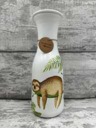 Sloth Vase Decoupage Vase, Gift, Flowers, Sloths, Sloth Gifts - thumbnail 1