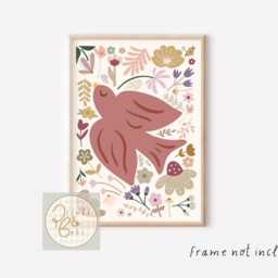 Set Of 3 Personalised Fairy, Mermaid & Wildflower Prints. Perfect For A Girls Room, Nursery Or Playroom - Prints Only - thumbnail 2