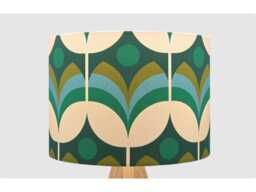 Retro Green Cream Flower Lampshade Table Floor Lamp Ceiling Pendant Small Medium Large 15cm 20cm 25cm 30cm 35cm 40cm Fabric Drum Light Shade