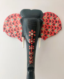 Bohemian Design -Elephant Wooden Head/Wall Decor/Wall Hanging - thumbnail 1