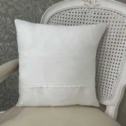 Handmade Cushion Cover in Laura Ashley Parterre Offwhite & Seaspray Blue, Floral Print, Various Sizes Available - thumbnail 2