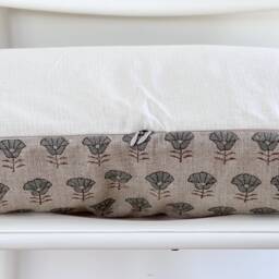 Block Print Lumbar Pillow Cover - thumbnail 3