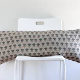 Block Print Lumbar Pillow Cover - thumbnail 2
