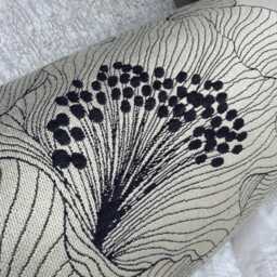 "Decorative Floral Bolster Cushion 16"" X 6" - thumbnail 4