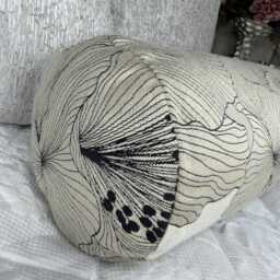 "Decorative Floral Bolster Cushion 16"" X 6" - thumbnail 3