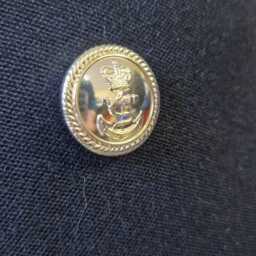 Upcycled Royal Navy Male No1 Service Dress Uniform Cushion - thumbnail 2