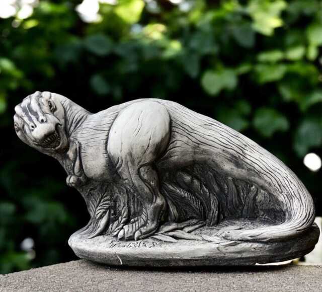 Concrete Dragon Statue Outdoor Sculpture Garden Decor Wildlife Ornament Handmade Figurine Dragon Lover Gift Yard Art - image 1