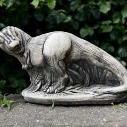 Concrete Dragon Statue Outdoor Sculpture Garden Decor Wildlife Ornament Handmade Figurine Dragon Lover Gift Yard Art - thumbnail 3