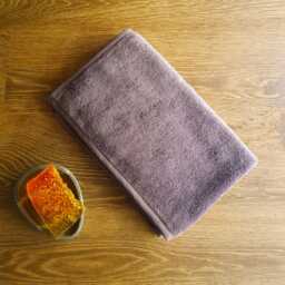 Mauve Egyptian Cotton Bath Towels Italian Terry, Custom Sizes