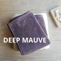 Mauve Egyptian Cotton Bath Towels Italian Terry, Custom Sizes - thumbnail 2