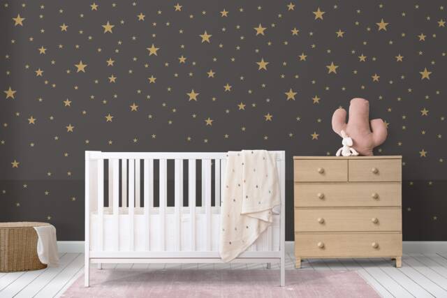 Kids Room Star Decals, Vinyl Confetti Style - 81 Pieces, Custom Colors - Peel Stick Stars, Removable Wall Art - image 1