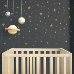 Kids Room Star Decals, Vinyl Confetti Style - 81 Pieces, Custom Colors - Peel Stick Stars, Removable Wall Art - thumbnail 3