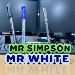 Personalised Pen Pencil Holder - 3D Printed Desk Organizer - thumbnail 1