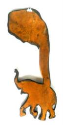 "Hand Carved Elephant, Wooden Elephant Statue, Wood Carving Driftwood Home Decor, Wall Hanging, Gift 28""x11" - thumbnail 4