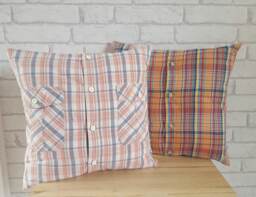 Keepsake Memory Cushion~Personalized Pillow~Remembrance Cushion~Men's Shirt Cushion~Ladies Dress Cushion~Memory Pillow~Memorial Gift - thumbnail 1