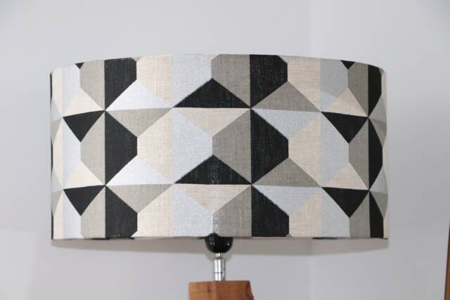 Black Geometric Lampshade - image 1