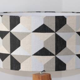 Black Geometric Lampshade - thumbnail 2
