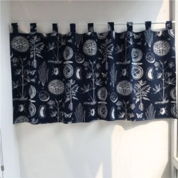 Cafe Curtain Window Valance/Child Playroom Treatment/Kitchen Bathroom Nursery DrapeScience Gift, Insect Butterfly, Free Gift - thumbnail 2
