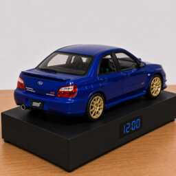Subaru Impreza Car Alarm Clock - Realistic Engine Sound, Handmade, Enthusiast Gift - thumbnail 3