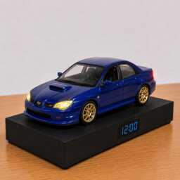 Subaru Impreza Wrx Sti Alarm Clock - Realistic Engine Sound, Working Headlights, Handmade, Car Enthusiast Gift