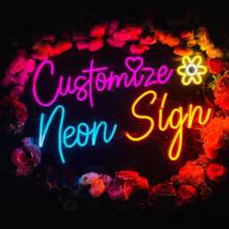 Neon Sign, Custom Logo, Handmade Personalized Wedding Business Wall Decor - thumbnail 3