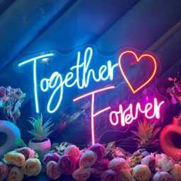 Neon Sign, Custom Logo, Handmade Personalized Wedding Business Wall Decor - thumbnail 2
