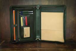 Leather Folio, Portfolio A4, Leather Compendium. Padfolio. Document Holder. Folder. Holder