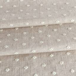 Mila Throw Pillow, Natural With White Dot - thumbnail 4