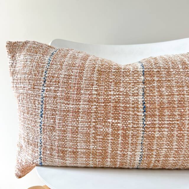 Brown Tribal Hemp Hand Woven Natural Dye Color Pillow Cover - image 1