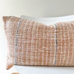 Brown Tribal Hemp Hand Woven Natural Dye Color Pillow Cover - thumbnail 1