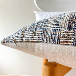 Brown Tribal Hemp Hand Woven Natural Dye Color Pillow Cover - thumbnail 3