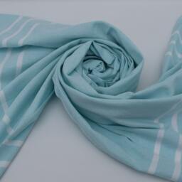 "Mint Green Towel, Handmade Peshtemal, Soft Towel, Turkish Towel, 3 Striped Towel, 40""x70" - thumbnail 4