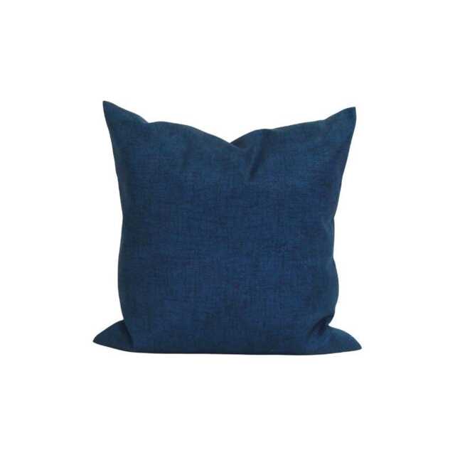 Solid Blue Outdoor Pillow Cover. Outdoor Cover, Navy Cover For A 20x20, 16x16, 18x18 Pillow, All Sizes - image 1
