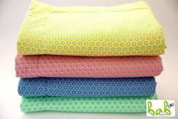 Baby Blanket, Children's Cuddly Blanket With Polka Dots in Mint/Blue/Pink/Yellow. Handmade By Bab-Berlin