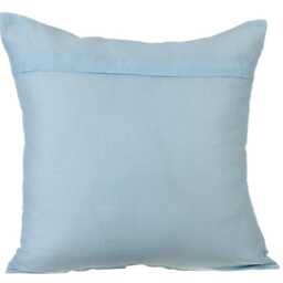 "Cotton Linen Light Blue Toss Cushion 16""x16" - thumbnail 3