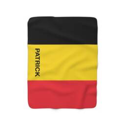 Belgium Fleece Blanket, Belgium, Blanket, Flag Of Belgium, Custom Flag, Personalized Country Gift, Name - thumbnail 2
