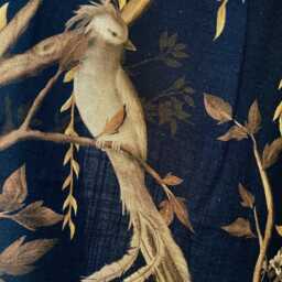 Avventura Linen With Flowers & Paradise Birds, Fabric By The Meter, 7 Colors, Carlucci Jab - thumbnail 4