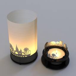 Bonn Skyline Shadow Play Candle - Souvenir Gift Box - thumbnail 4