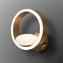 Gold Led Wall Sconce - Modern White Acrylic Light